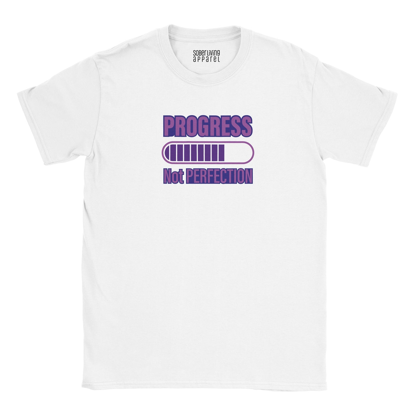 Progress Not Perfection (Purple) Sober T-Shirt