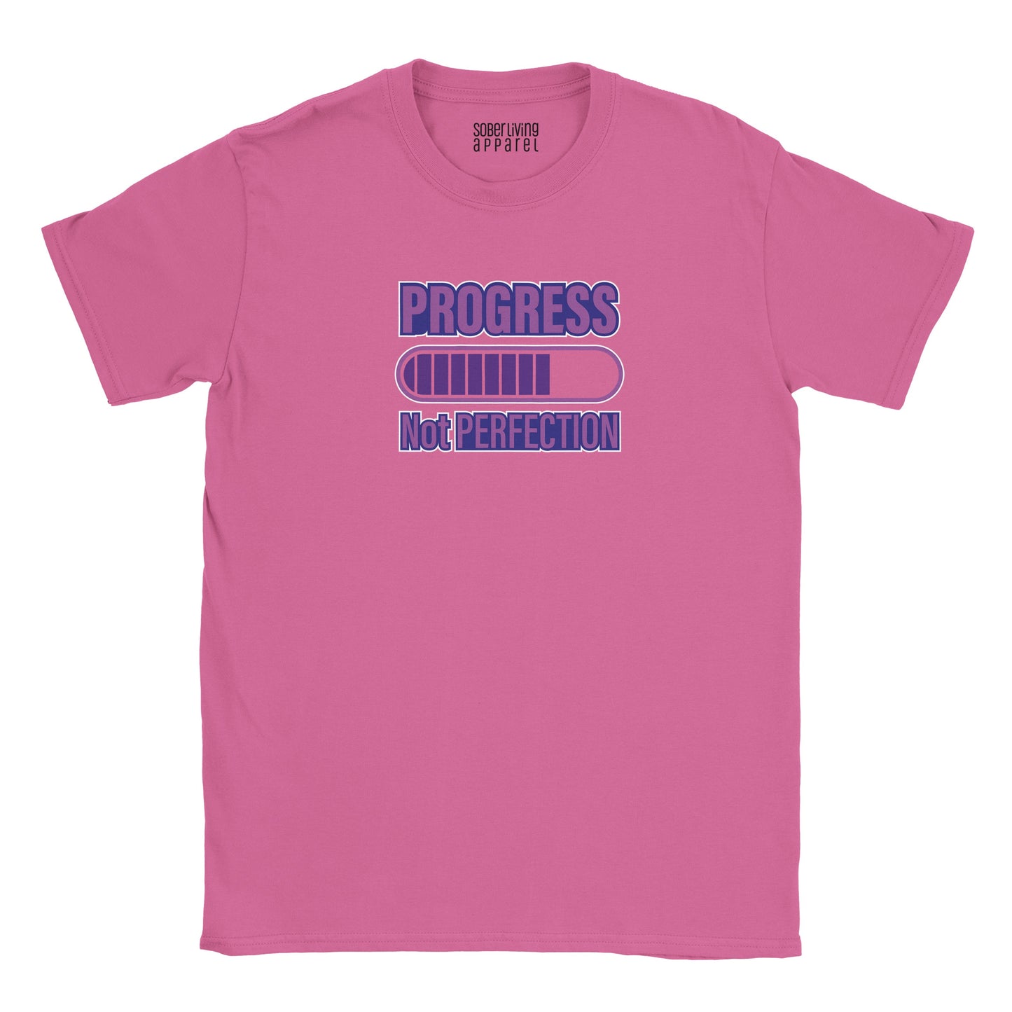 Progress Not Perfection (Purple) Sober T-Shirt