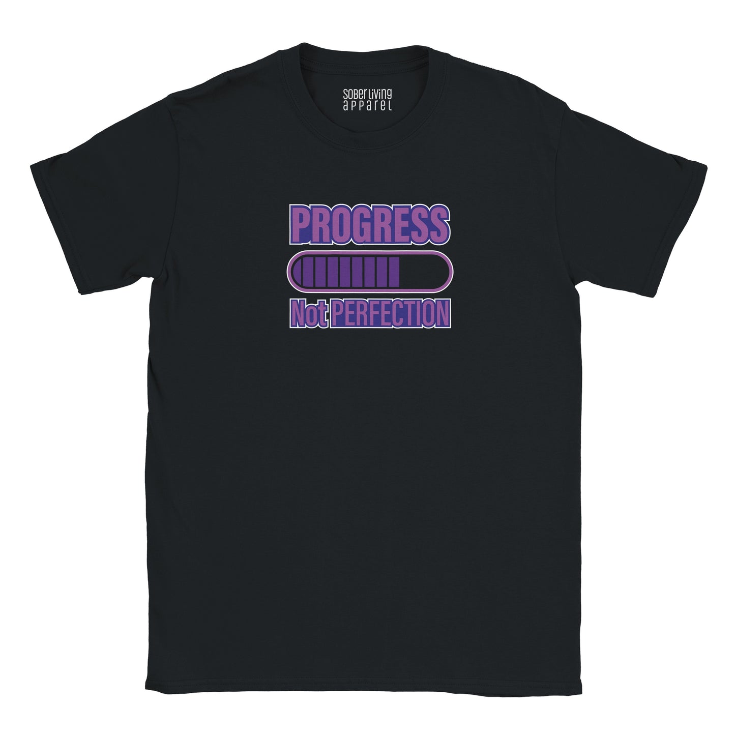 Progress Not Perfection (Purple) Sober T-Shirt