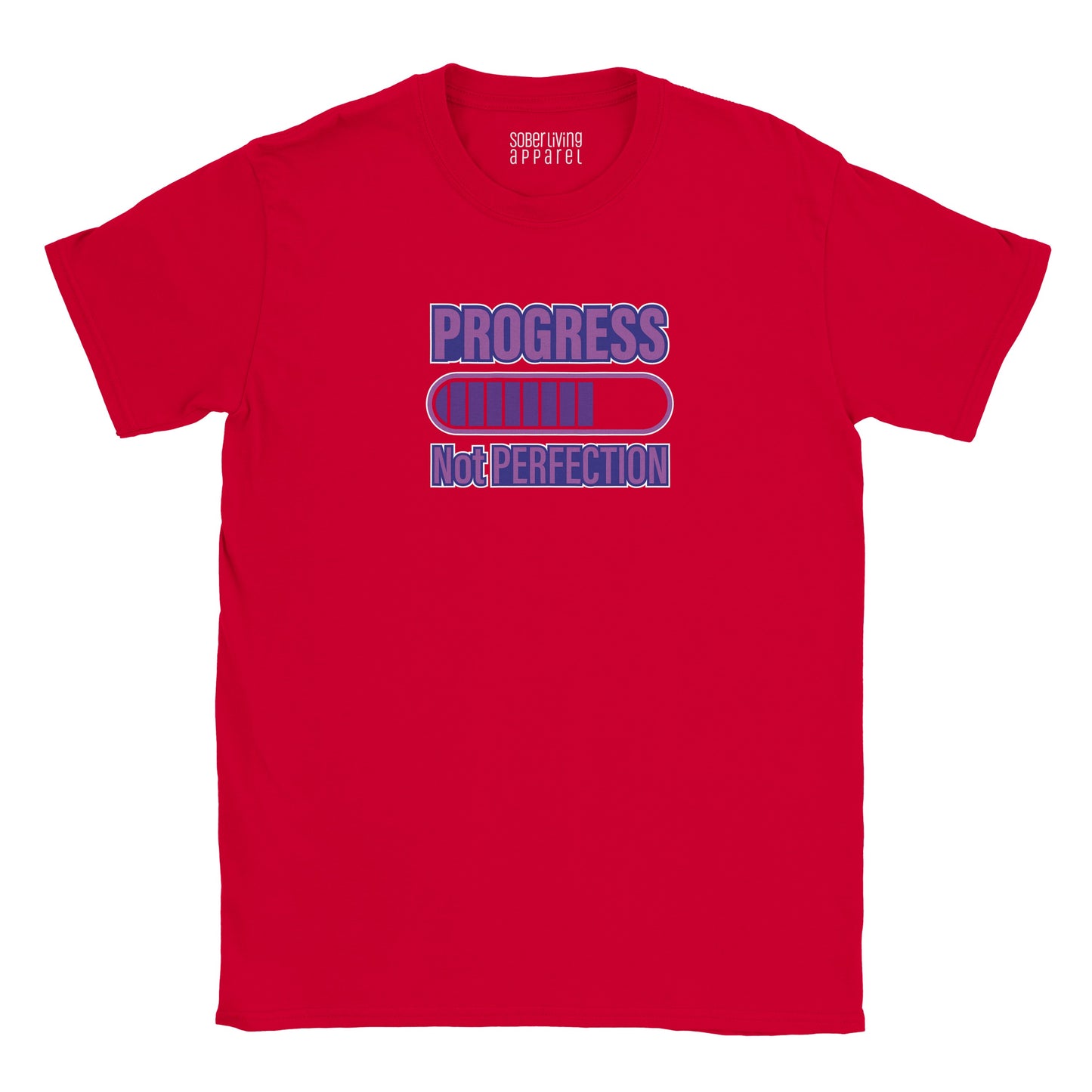 Progress Not Perfection (Purple) Sober T-Shirt
