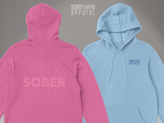 Sober Repeat Hoodie – Subtle Sobriety Gift