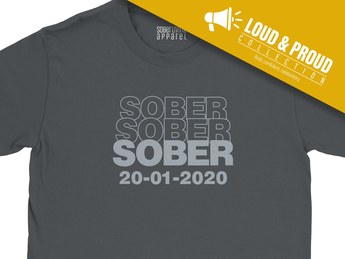 Custom Date Sobriety T-Shirt – Sober Repeat Design