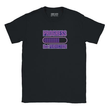 Progress Not Perfection (Purple) Sober T-Shirt