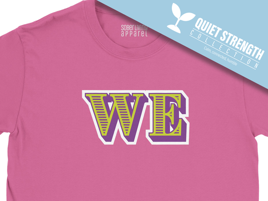 "WE" Recovery T-Shirt (Purple &; Lime)