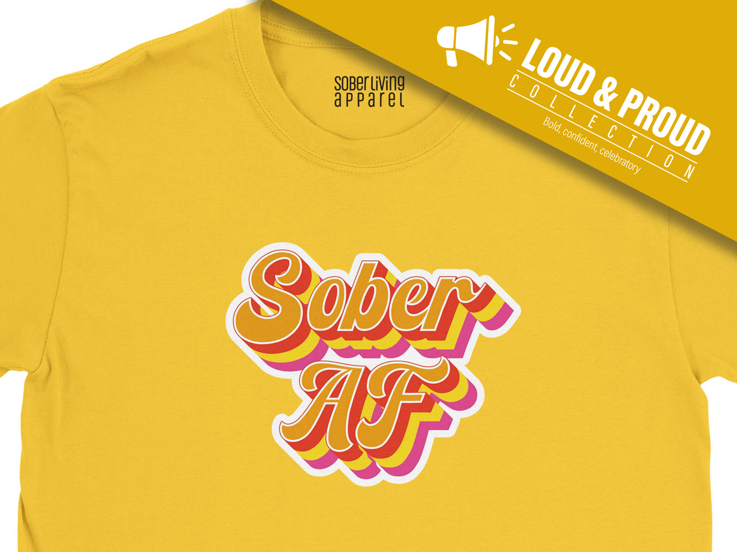 Sober AF (Summer) T-Shirt – Retro Bold Design